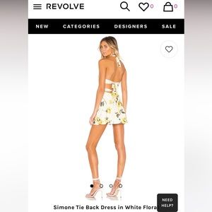 Revolve superdown tie back dress